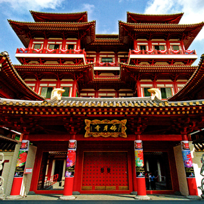 新加坡佛牙寺舍利大金塔